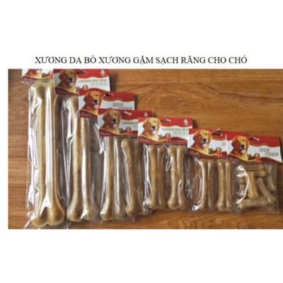 Xương da cho chó gặm đồ ăn cho chó 