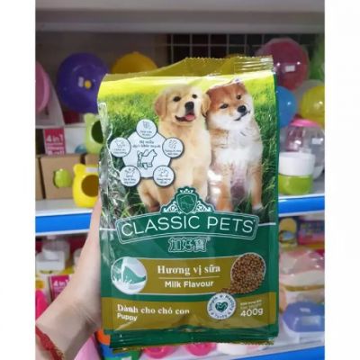 Thức Ăn Cho Chó Con Hạt Classic Pets Puppy 400g Vị Sữa -